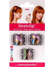 LinziClip Mini Щипка за коса, индийско лято, 3 броя -1