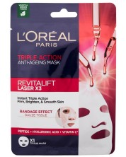 L'Oréal Revitalift Лист маска за лице Laser, 28 g