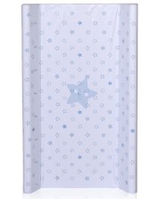 Подложка за повиване с твърда основа Lorelli - Сини звезди, 50 х 71 cm -1