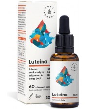 Лутеин, зеаксантин, витамин А и рибено масло, 30 ml, Aura Herbals
