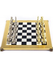 Луксозен шах Manopoulos - Ренесанс, черни полета, 36 x 36 cm