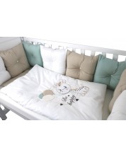 Луксозен спален комплект Bambino Casa - Pillows beige, 12 части