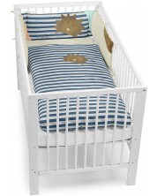 Луксозен спален комплект за детско креватче Sterntaler - Лео, 3 части -1