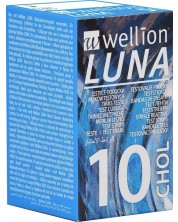 Luna Тест ленти за холестерол, 10 броя, Wellion -1