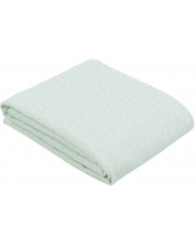 Лятно двупластово одеяло от муселин KikkaBoo - Leaves Mint, 100 х 100 cm -1