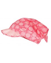 Лятна шапка-кърпа Maximo, тъмно розова с цветя
