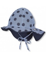 Лятна детска шапка с UV 50+ защита Sterntaler - 49 cm, 12-18 месеца, синя