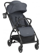 Лятна бебешка количка с автоматично сгъване KikkaBoo - Joy, Dark Grey