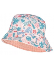 Лятна шапка с периферия Maximo - Розова, тукан, UPF50, размер 55, 5-6 г
