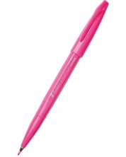 Маркер четка Pentel Sign Pen - SES15C, розов -1