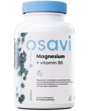 Magnesium + Vitamin B6, 90 капсули, Osavi