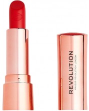 Makeup Revolution Satin Kiss Червило за устни Decadence Red, 3.5 g