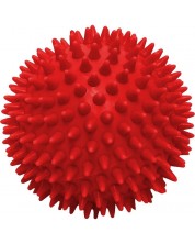 Масажна топка Maxima - 70 mm, плътна с бодлички, червена