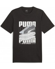 Мъжка тениска Puma - Graphics Sneaker , черна