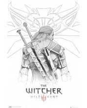 Макси плакат GB eye Games: The Witcher - Geralt Sketch -1