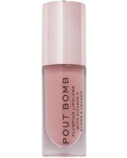 Makeup Revolution Pout Bomb Гланц за обем Doll Nude, 4.6 ml