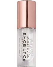 Makeup Revolution Pout Bomb Гланц за обем Glaze Clear, 4.6 ml -1