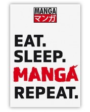 Магнит The Good Gift Humor: Adult - Eat, Sleep, Manga, Repeat -1
