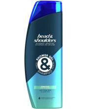 Head & Shoulders Мъжки душ гел и шампоан Sensitive, 360 ml -1