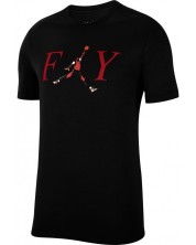 Мъжка тениска Nike - Fly Jordan , черна -1