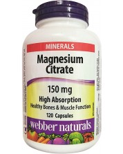 Magnesium Citrate, 150 mg, 120  капсули, Webber Naturals