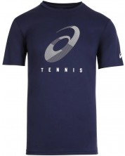 Мъжка тениска за тенис Asics - Court M Spiral, синя -1