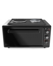 Малка готварска печка Muhler - MC-4222, 1500W, 100 l, черна