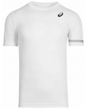 Мъжка тениска за тенис Asics - Court SS Tee, бяла -1
