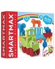Магнитен конструктор Smart Games Smartmax - Моето първо влакче с животни