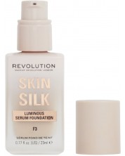 Makeup Revolution Фон дьо тен-серум Skin Silk, F3, 23 ml -1