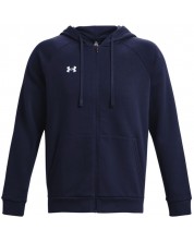 Мъжки суитшърт Under Armour - UA Rival Fleece FZ, син