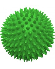 Масажна топка Maxima - 70 mm, плътна с бодлички, зелена -1