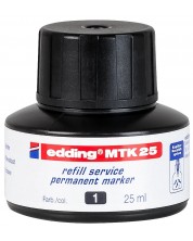 Мастило за маркери Edding MTK 25 - Черен, 25 ml