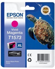Мастилница Epson - T1573, за Epson Stylus Photo R3000, vivid magenta -1