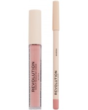Makeup Revolution Kомплект за устни - Червило и Молив Queen, 3 ml + 1 g -1