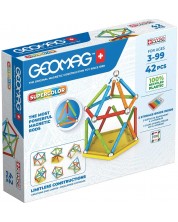 Mагнитен конструктор Geomag - Supercolor, 42 части -1