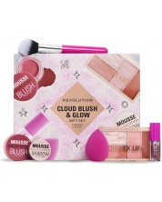 Makeup Revolution Подаръчен комплект Cloud Blush & Glow, 6 части -1