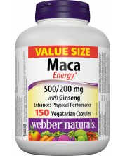 Maca Energy with Ginseng, 150 капсули, Webber Naturals -1