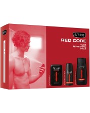 STR8 Red Code Комплект - Тоалетна вода, Дезодорант и Душ гел, 50 + 150 + 250 ml -1