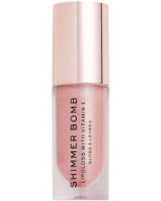 Makeup Revolution Pout Bomb Гланц за обем Shimmer Bomb Glimmer Nude, 4.6 ml -1