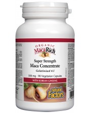MacaRich Maca Concenrate, 500 mg, 90 капсули, Natural Factors