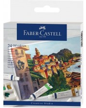 Маслени бои Faber-Castell - 24 цвята, 9 ml -1