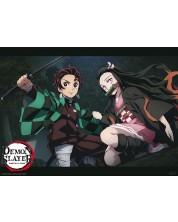 Макси плакат ABYstyle Animation: Demon Slayer - Tanjiro & Nezuko Fight