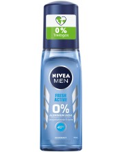 Nivea Men Спрей дезодорант с помпа Fresh Active, 75 ml