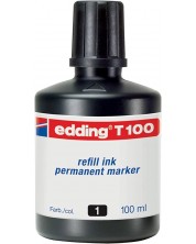 Мастило Edding T100 PM - Черно, 100 ml -1