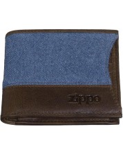 Мъжки портфейл Zippo Denim Bi-Fold - RFID защита, деним -1