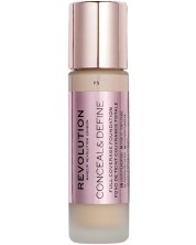 Makeup Revolution Conceal & Define Покривен фон дьо тен, F5, 23 ml -1