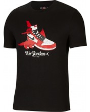 Мъжка тениска Nike - Jordan Graphic , черна -1