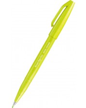 Маркер четка Pentel Sign Pen - SES15C, зелен