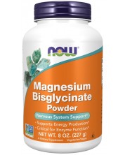 Magnesium Bisglycinate Powder, 227 g, Now -1